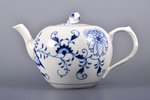 teapot, porcelain, Meissen, Germany, h - 12.2 cm...