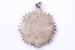 badge, bicycling, Latvia, 20ies of 20th cent., 39.7 x 34.6 mm...
