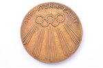 medaļa, par autobraucienu, 1936. gada Olimpiskās spēles Berlīnē, Otto Placzek, bronza, Vācija, Ø - 7...