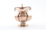 cream jug, silver, 84 standard, 141.50 g, h - 10.4 cm, 1843, St. Petersburg, Russia...