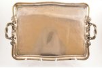 tray, Alexander Katch, Art-Nouveau, St. Petersburg, silver plated, Russia, the border of the 19th an...