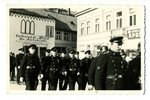 фотография, пожарные, Латвия, 20-30е годы 20-го века, 13x8,2 см...