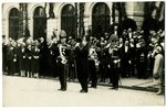 fotogrāfija, Rīga, Zviedrijas karaļa Gustava V vizīte, Latvija, 1929 g., 13,8x8,8 cm...