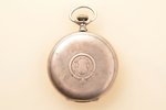 pocket watch, "Moser", men, Switzerland, silver, 875 standart, 89.10 g, 7.2 x 5.2 cm, Ø 42 mm, in wo...
