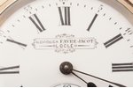 kabatas pulkstenis, "Georges Favre Jaсot", vīriešu, ar atslēgu, Šveice, sudrabs, 875 prove, 71.60 g,...