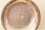 kabatas pulkstenis, "Cylindre", sieviešu, Šveice, sudrabs, 875 prove, 29.45 g, 4.7 x 3.4 cm, Ø 25 mm...