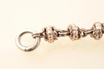 a chain (watch fob), silver, 18.95 g., the item's dimensions 45.2 cm, without hallmark...