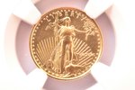 5 dollars, 1990, gold, USA, MS 67...