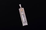 a pendant, "Freedom Monument", silver, 830 standard, 5.60 g., the item's dimensions 5.2 x 1.1 cm...