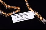 a bracelet, gold, 750, 18 k standard, 10.33 g., the item's dimensions 19.3 cm, diamond, ~0.52 ct...
