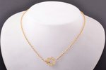 a necklace, Montblanc, gold, 750 standard, 9.40 g., diamond, necklace length 42 cm...
