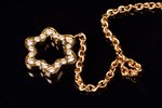 kaklarota, Montblanc, zelts, 750 prove, 9.40 g., dimants, kaklarotas garums 42 cm...