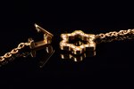 a necklace, Montblanc, gold, 750 standard, 9.40 g., diamond, necklace length 42 cm...