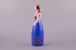 статуэтка, ликёрная бутылка, девушка в народном костюме, "A/S Ch. Jürgenson - Otto Schwarz", фарфор,...