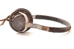 earphones, Third Reich, Ø (earcups) - 6.4 cm, Ø (arc) - 12.5 cm, Germany, the 40ies of 20th cent., w...