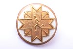 badge, Aizsargi, running competition, Latvia, 20-30ies of 20th cent., Ø 20.1 mm...