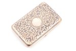 cigarette case, silver, 84 standard, 123.45 g, niello enamel, 10.2 x 6.8 x 1.6 cm, Antip Ivanovich K...