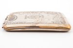 cigarette case, Banknote of USA, 1936, 8.7 x 7.7 cm, weight 67.30 g...