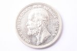 2 kronas, 1890 g., A, L, B, E, sudrabs, Zviedrija, 14.93 g, Ø 31.1 mm, AU...