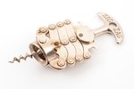 corkscrew, ZIG ZAG, metal, France, 15.5 cm, weight 195.60 g...