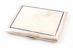 cigarette case, silver, 800 standard, 129.45 g, 9.5 x 8 cm, Austro-Hungary...