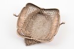 purse, silver, 800 standard, 25.80 g, chainmail, 6.5 x 5.8 cm, France...