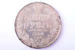 1 ruble, 1842, ACh, SPB, silver, Russia, 20.34 g, Ø 35.9 mm, VF...