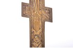 крест, Распятие Христово, медный сплав, Российская империя, 27.7 x 14 x 0.5 см, 458.95 г....