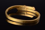 a bracelet, gold, 56 standard, 10.43 g., the diameter of the bracelet 5.7 x 4.5 cm, river pearls, 18...