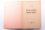 J. Birziņš, "Kad nāks labāki laiki?", 1933, Latvijas Rakstu Apgādība, Riga, 164 pages, 22.3 x 15.4 c...