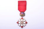 ordenis, Viestura ordenis, 5. pakāpe, sudrabs, emalja, Latvija, 1938-1940 g., 63 x 43.2 mm, 23.38 g,...