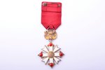 order, the Order of Vesthardus, 5th class, silver, enamel, Latvia, 1938-1940, 63 x 43.2 mm, 23.38 g,...