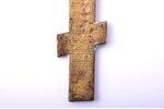 крест, Распятие Христово, медный сплав, Российская империя, 2-я половина 19-го века, 11.3 x 6.6 x 0....