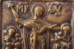 икона, Богоматерь Всех Скорбящих Радость, медный сплав, Российская империя, 18-й век, 6.4 x 4.8 x 0....
