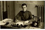 photography, Latvian army, office worker, Latvia, 20-30ties of 20th cent., 13,6x8,6 cm...