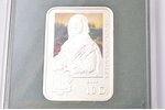 10 diners, 2008, Leonardo da Vinci "Mona Lisa", silver, Andorra, 28.28 g, Ø 40 x 28 mm...