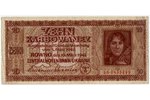 10 karbovanu, banknote, 1942 g., Vācija, Ukraina, XF, VF...