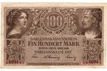 100 марок, банкнота, 1918 г., Латвия, Литва, XF, VF, Ost, Kowno...