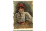 atklātne, māksliniece J.Bjom, Krievijas impērija, 20. gs. sākums, 14x9 cm...