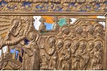 ikona, Vissvētās Dievmātes Patvērums, vara sakausējuma, 5-krāsu emalja, Krievijas impērija, 19. gs....