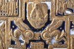 krusts, Kristus Krustā Sišana, vara sakausējuma, 2-krāsu emalja, Krievijas impērija, 19. gs. beigas,...