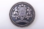sakta, made of 5 lats coin, with coat of arms of Latvia, silver, 835 standard, 14.05 g., the item's...