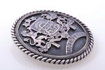 sakta, made of 5 lats coin, with coat of arms of Latvia, silver, 835 standard, 14.05 g., the item's...