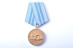 медаль, За спасение утопающих, СССР, 37.1 x 32.1 мм, с клеймом на ушке...