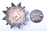 badge, Aizsargi (Defenders), № 3398, silver, 875 standard, Latvia, 20-30ies of 20th cent., 47.2 x 47...