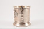 tea glass-holder, silver, 875 standard, 101 g, h (with handle) 8.8 cm, Ø (inside) 4.7 cm, by Ludwig...