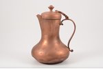coffee pot, E. Lubimov, copper, h 18 cm, not sealed, with deformation...
