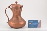 coffee pot, E. Lubimov, copper, h 18 cm, not sealed, with deformation...
