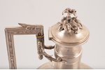 coffeepot, silver, 950 standard, 621.40 g, engraving, h 23.9 cm, France...