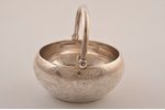 sugar-bowl, silver, 84 standard, 220 g, h (with handle) 11.3 cm, Nikolay Kemper's workshop, 1895, St...